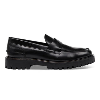 Aaron Penny Loafer - Black Polido-Shoes-Garment Project-Butler Loftet
