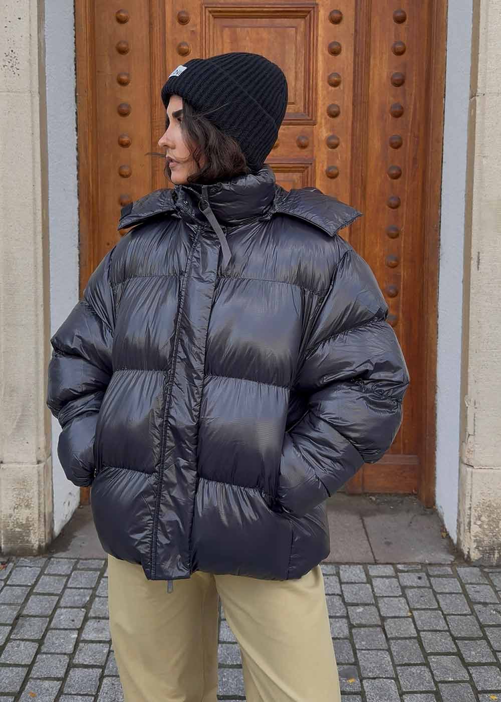 Active Hood Jacket - Black Pearl-Outerwear-Oval Square-Butler Loftet