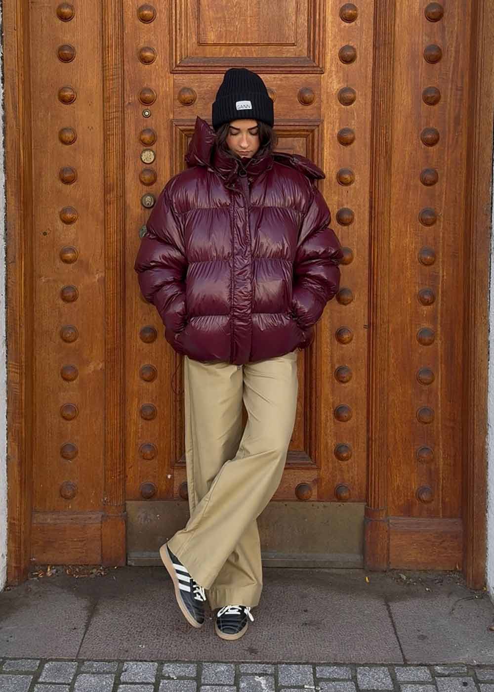 Active Hood Jacket - Dark Burgundy-Outerwear-Oval Square-Butler Loftet