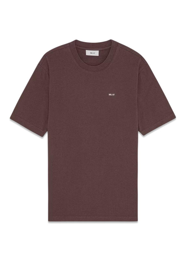 Adam EMB T-shirt 3209 - Coffee-T-shirts-Nn. 07-Butler Loftet