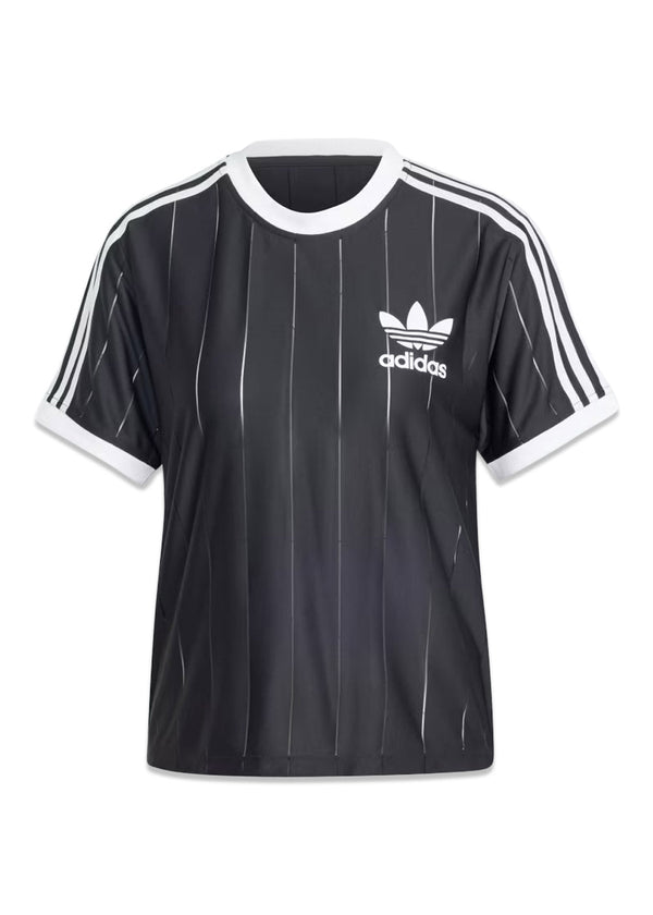 Adicolor 3 STRIPES PINSTRIPE TEE - Black