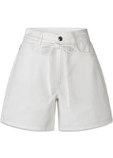 Aggimd solid shorts - Soft White-Shorts-Modström-Butler Loftet