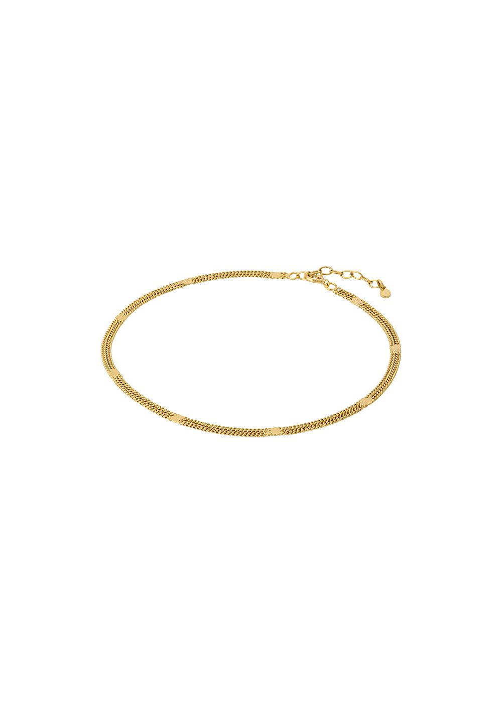 Pernille Corydons Agnes Anklet Adj. 23-26 cm - Gold. Køb smykker her.