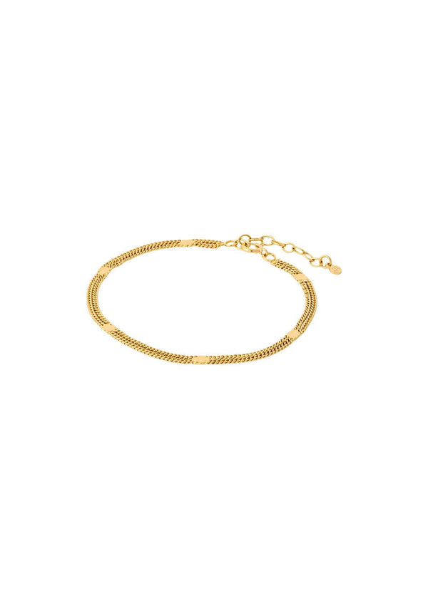 Pernille Corydons Agnes Bracelet Adj. 16-19 cm - Gold. Køb armbånd her.