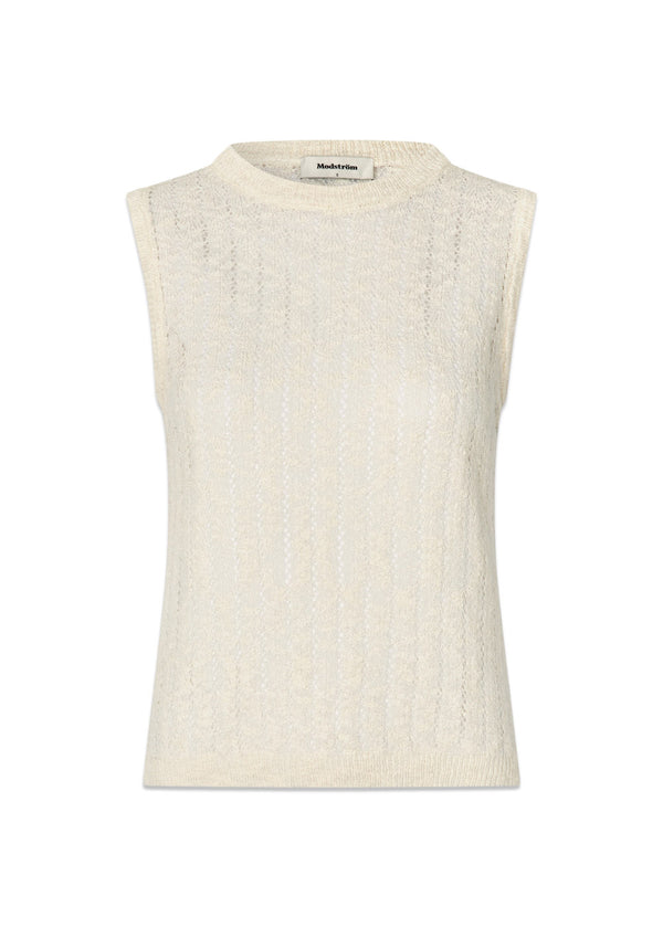 Agnesmd top - Vanilla Cream-Top-Modström-Butler Loftet