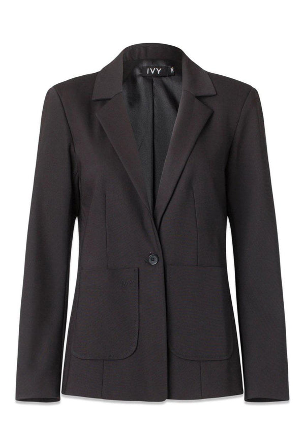 Ivy Copenhagens Alice Essential Blazer - Black. Køb overtøj her.