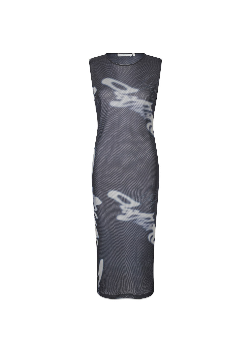 Alicia Dress - Navy Scrible Aop