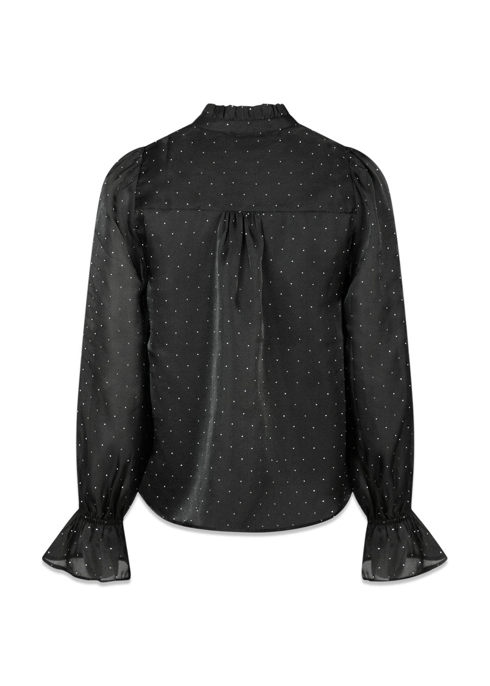 Amara Bedazzled Blouse - Black