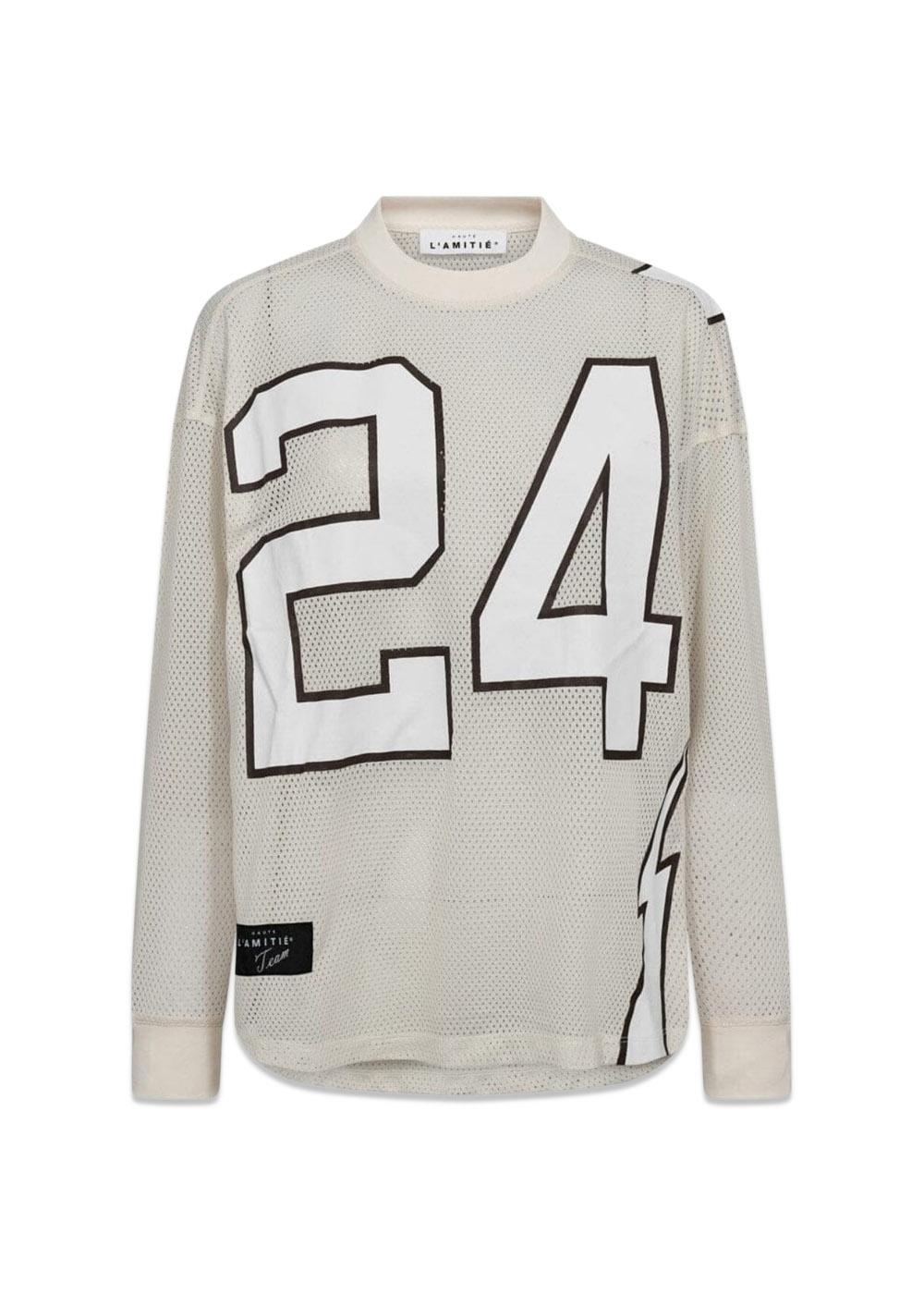 American Football LS Tee - Pearl-T-shirts-HAUTE L’AMITIÉ-Butler Loftet
