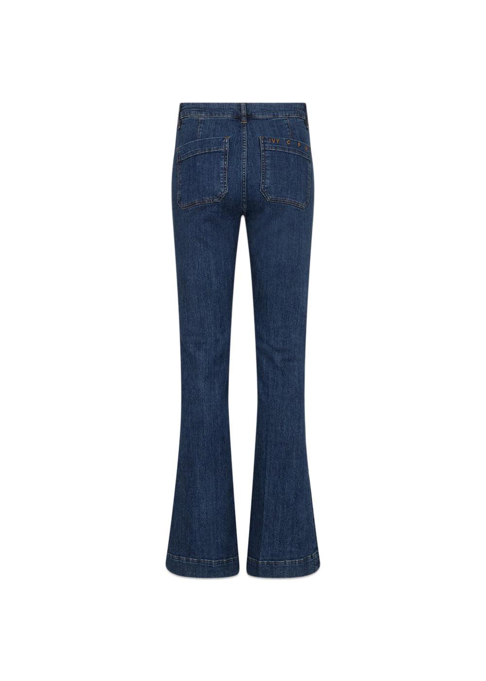 Ann Charlotte Jeans Wash Middark Nottingham - Denim Blue