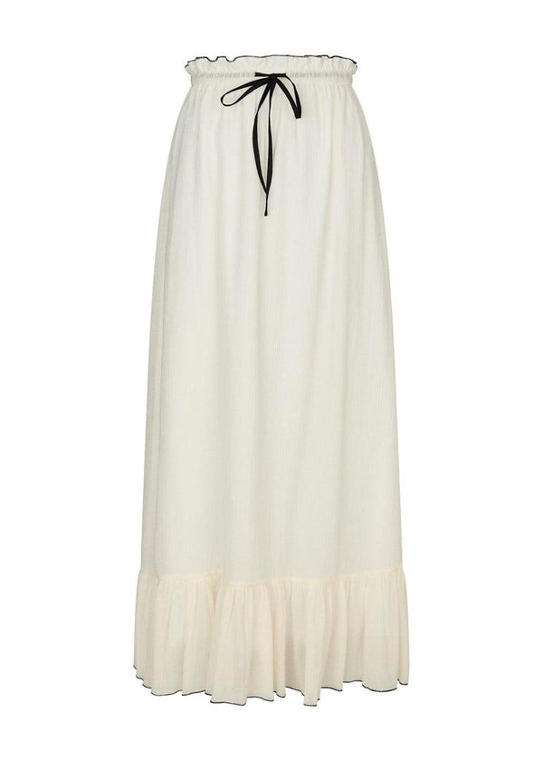 Ariella Crepe Skirt - Creme-Skirts-Neo Noir-Butler Loftet