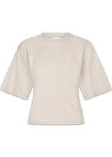 Asha Boxy Tee - Ivory-T-shirts-Neo Noir-Butler Loftet