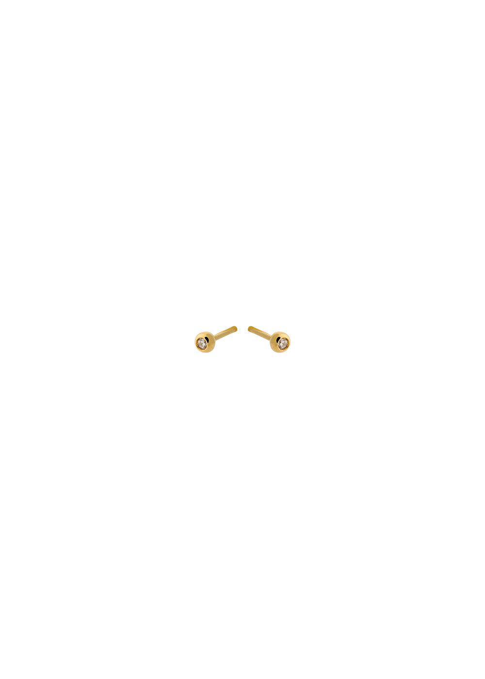 Astra Earsticks size 3 mm - Goldplated