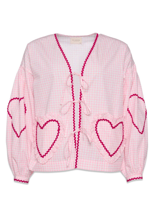 Sissel Edelbos Astrid Organic Cotton Top - Pink Checks. Køb toppe her.