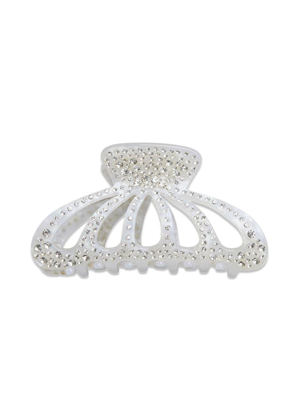 Athalia Hair Claw - White-Accessories-BeckSöndergaard-Butler Loftet
