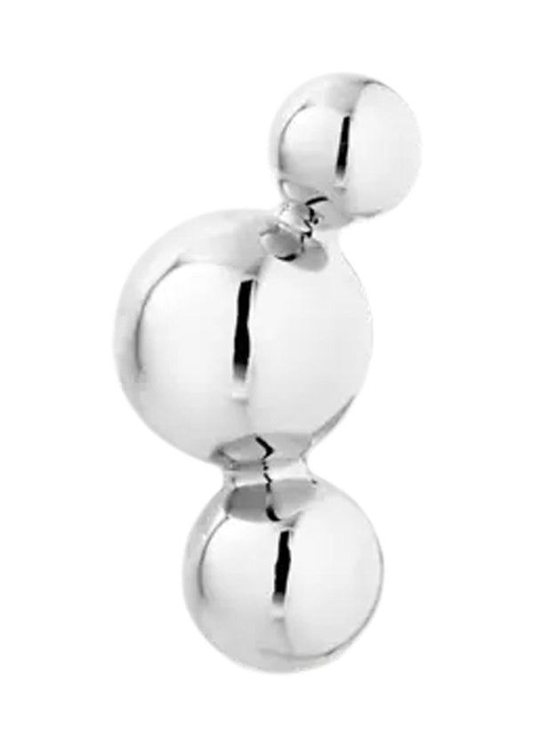 Atomic Three ball stud - Silver-Jewellery-Jane Kønig-Butler Loftet