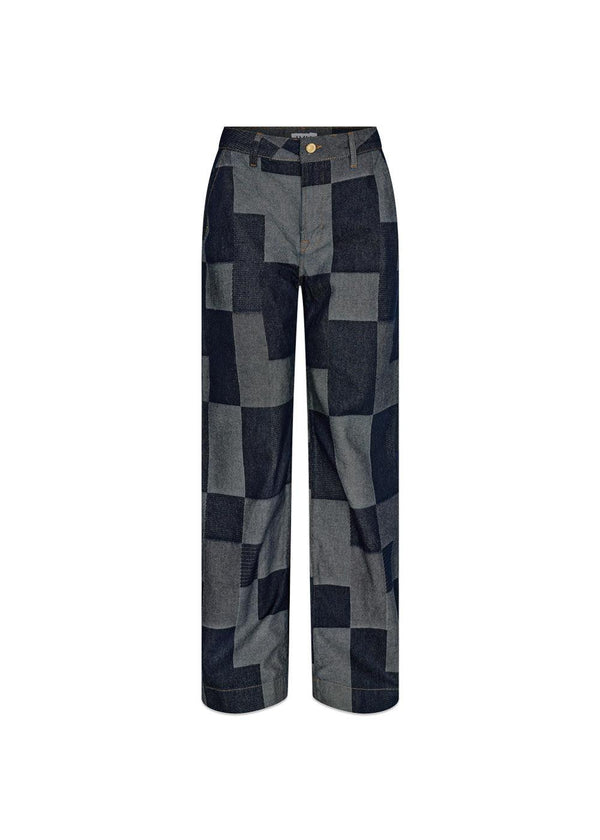 Ivy Copenhagens IVY-Augusta Patchwork Pant - Denim Blue. Køb jeans her.