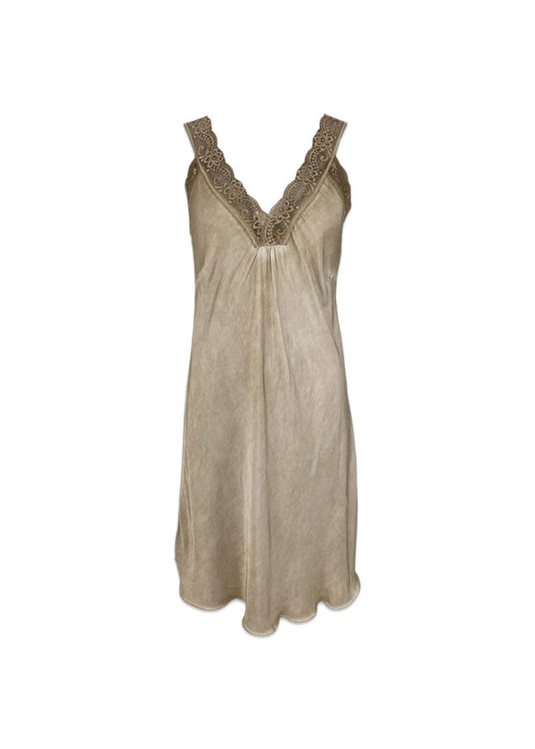 Black Colours BCBEA slip dress VINTAGE DYED - Champagne. Køb kjoler her.