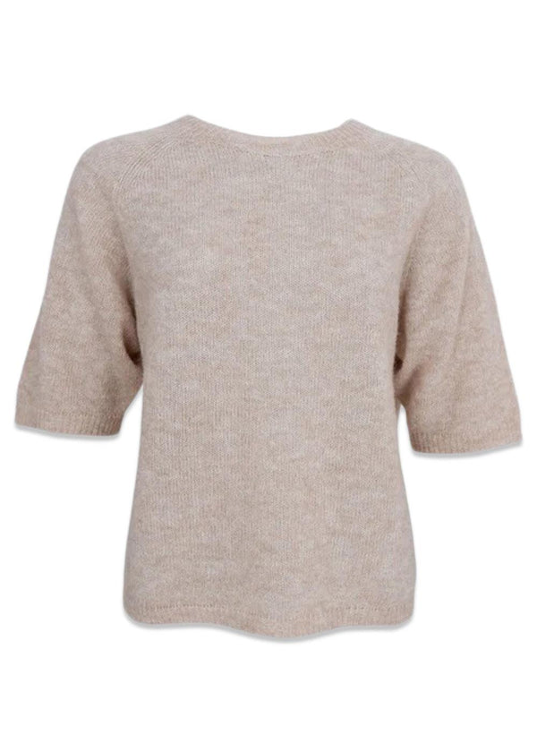 BCDELL knit jumper - Natural-Knitwear-Black Colour-Butler Loftet