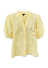 BCELVA shirt - Pastel Yellow-Shirts-Black Colour-Butler Loftet