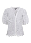 BCELVA shirt - White-Shirts-Black Colour-Butler Loftet