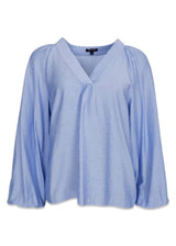 BCLUISA raglan blouse - Lt. Blue-Blouses-Black Colour-Butler Loftet