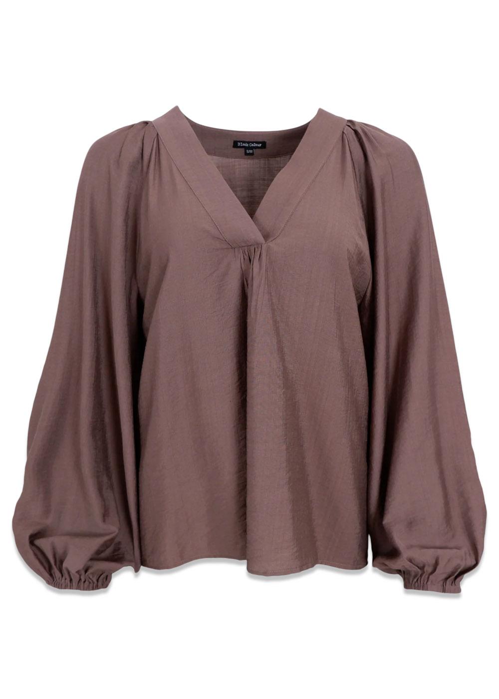 BCLUISA raglan blouse - Tobacco-Blouses-Black Colour-Butler Loftet
