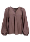 BCLUISA raglan blouse - Tobacco-Blouses-Black Colour-Butler Loftet