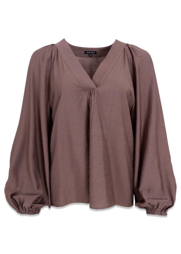 BCLUISA raglan blouse - Tobacco-Blouses-Black Colour-Butler Loftet