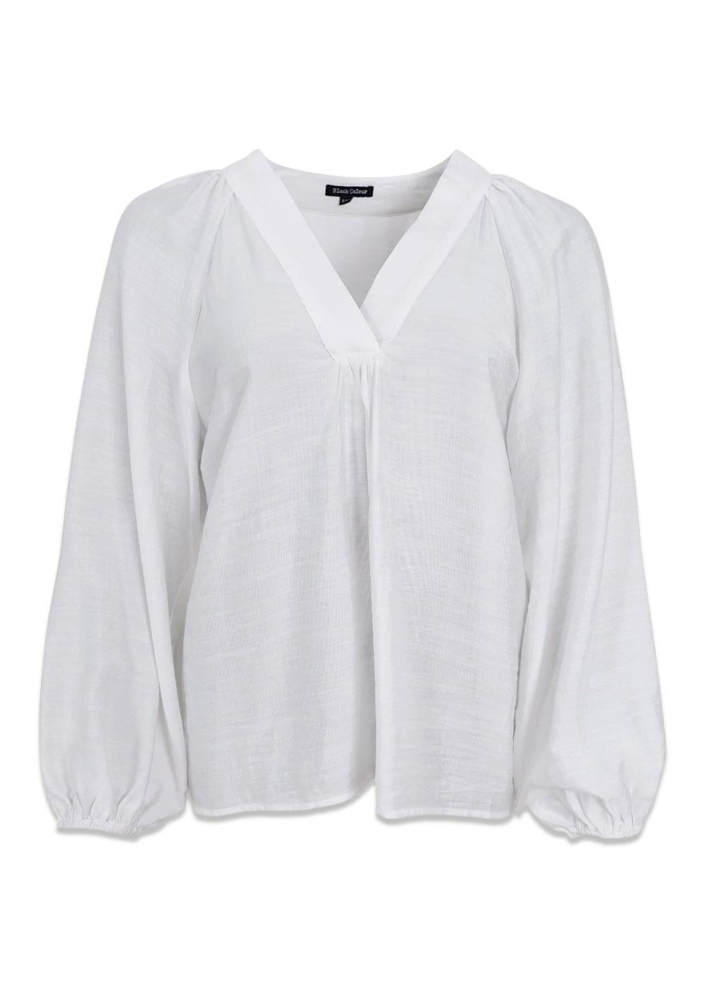 BCLUISA raglan blouse - White-Blouses-Black Colour-Butler Loftet