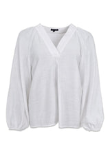 BCLUISA raglan blouse - White-Blouses-Black Colour-Butler Loftet