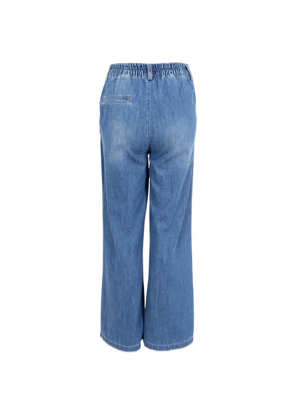 BCNETTIE 2-tone box jeans - Mid Blue Wash