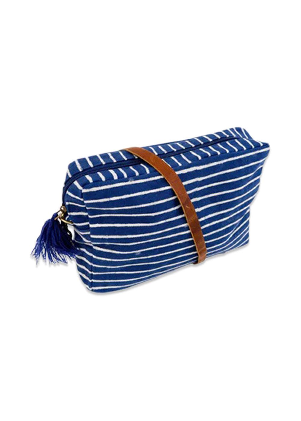 BCOCEAN vintage-look striped crossover bag - Ocean Stripe