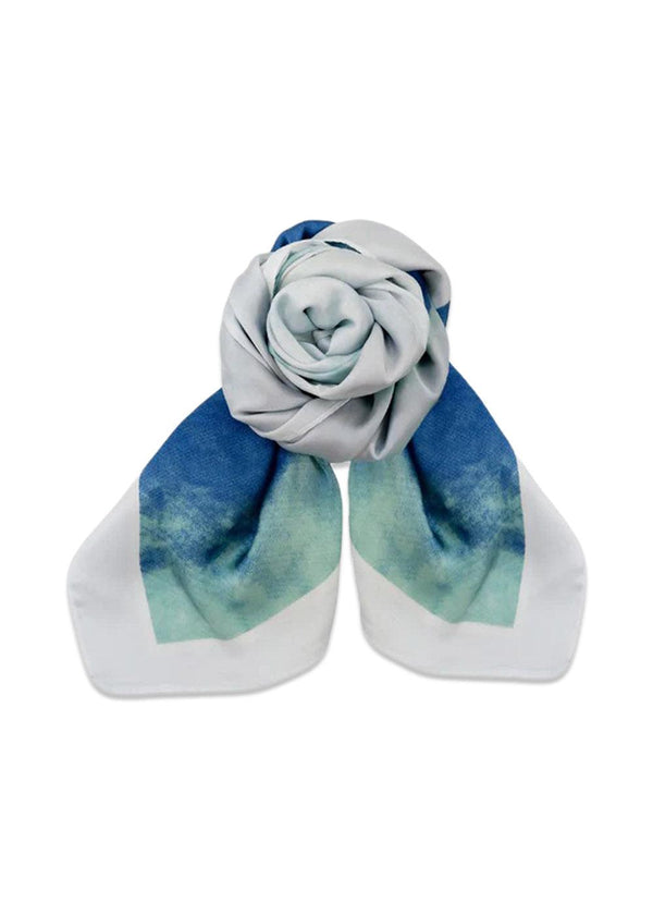 Black Colours BCSEAWAVE mini scarf - Blue/Green Mix. Køb scarf her.