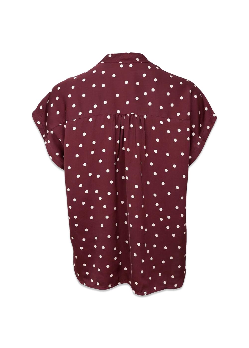 BCVALERY ss blouse - Plum-Blouses-Black Colour-Butler Loftet
