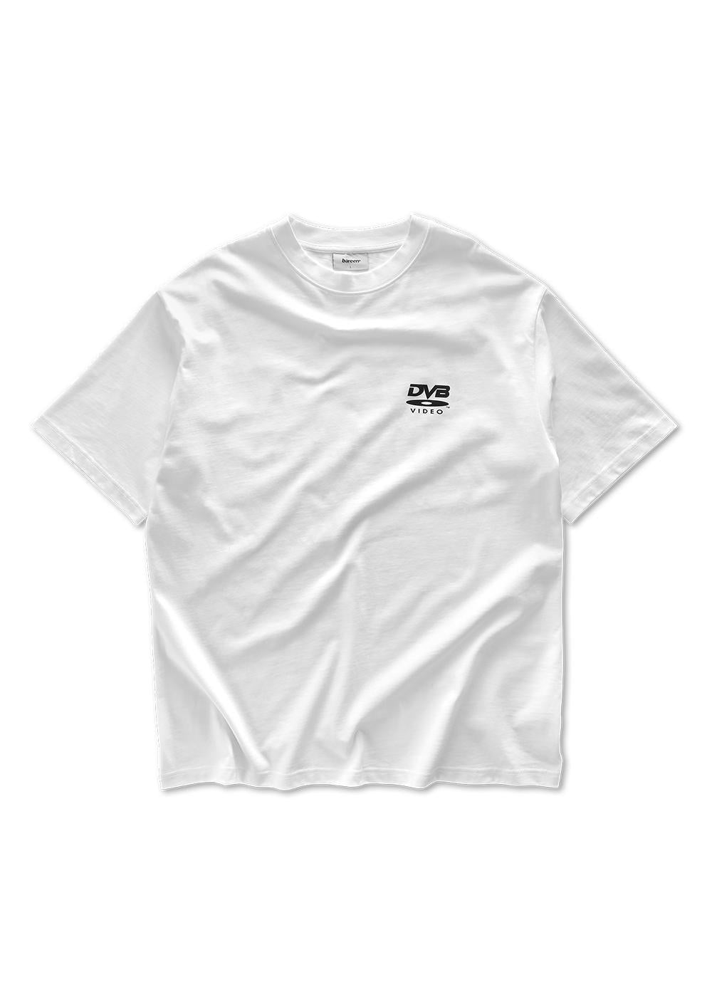 BETX(DI)VISION BOX FIT T-SHIRT - White-T-shirts-Bareen-Butler Loftet