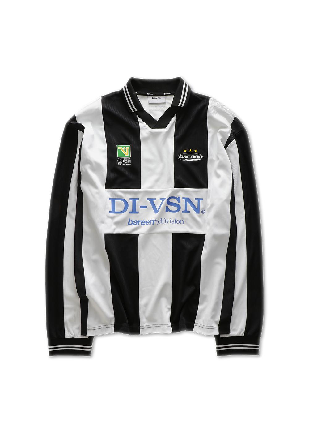 BETX(DI)VISION FOOTBALL JERSEY LONGSLEEVE - Black / White-Long-sleeved T-shirts-Bareen-Butler Loftet