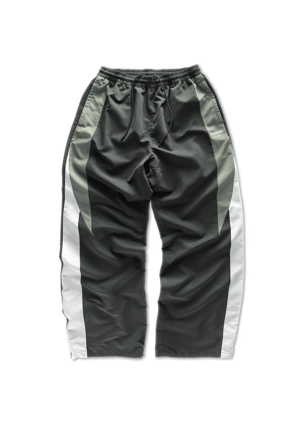 BETX(DI)VISION TRACK PANTS - Black / White-Pants-Bareen-Butler Loftet