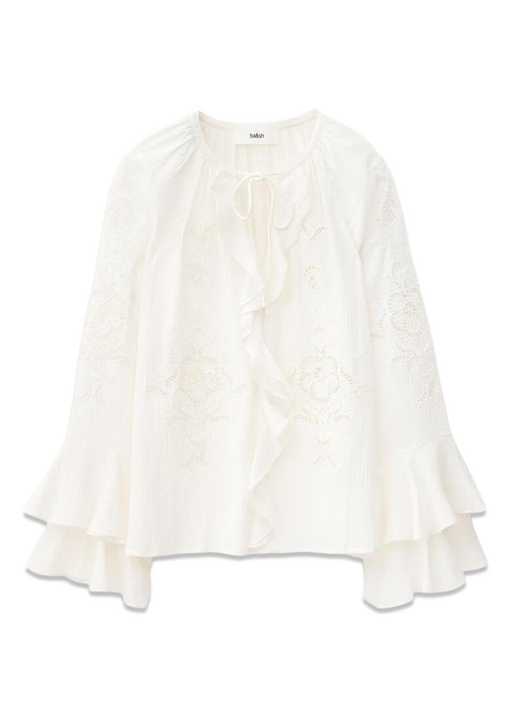 BLOUSE OMAR - Ecru-Blouses-Ba&sh-Butler Loftet