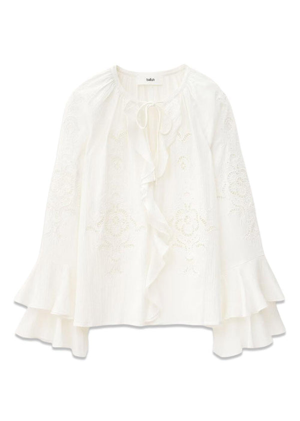 BLOUSE OMAR - Ecru-Blouses-Ba&sh-Butler Loftet