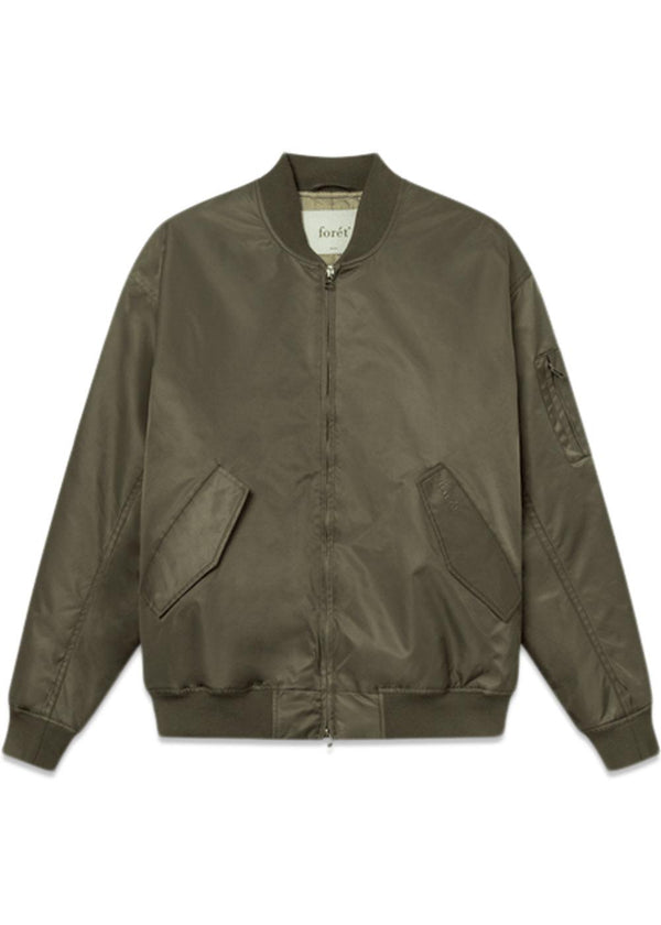 BOW BOMBER JACKET - Dusty Olive