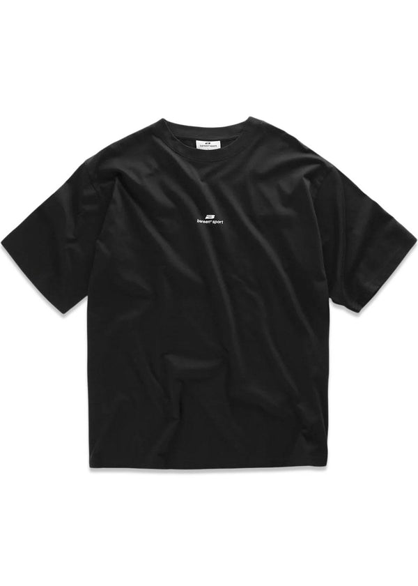 BOX FIT ATHLETIC TEE - Black-T-shirts-Bareen-Butler Loftet