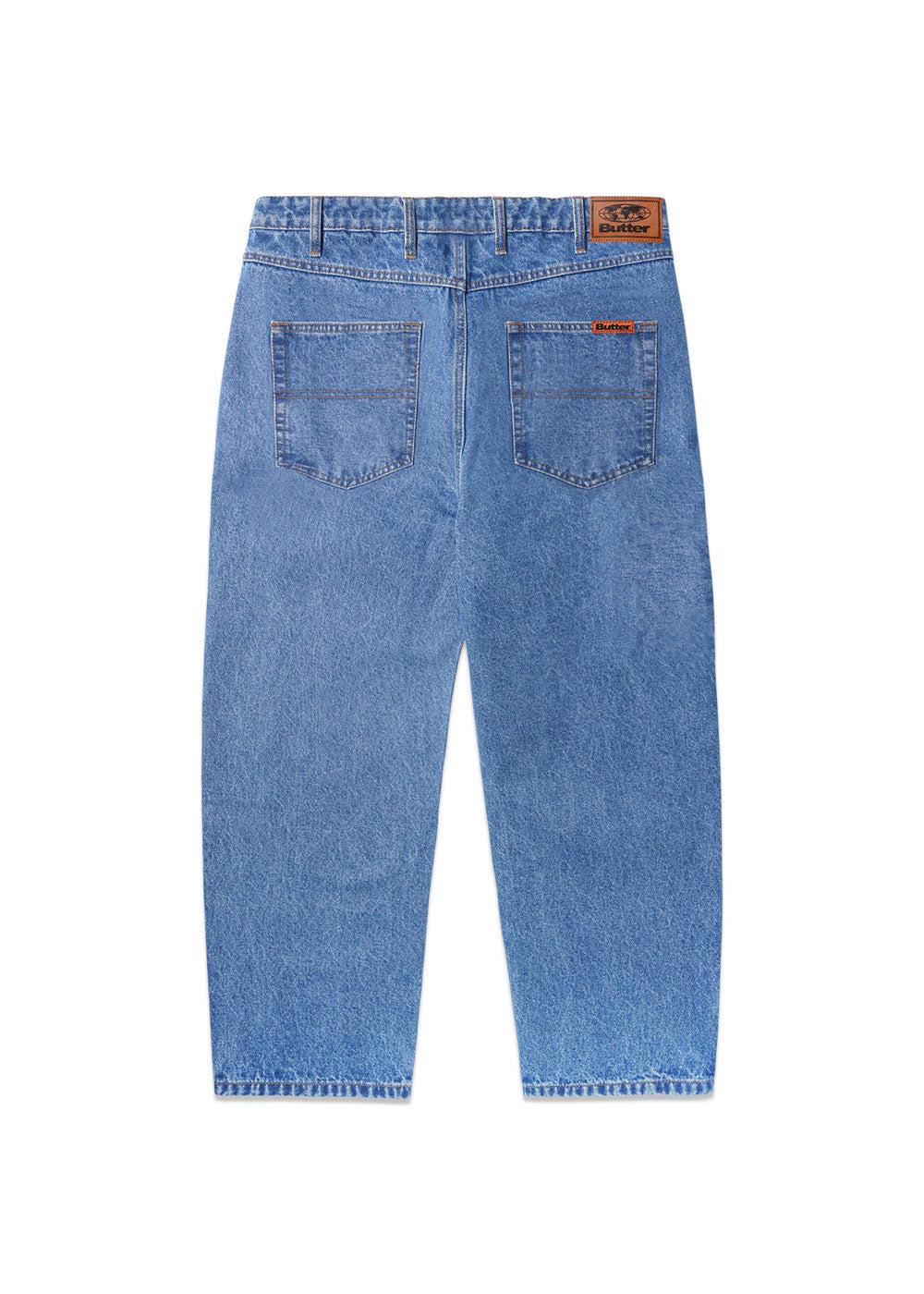 Baggy Denim Jeans - Washed Indigo