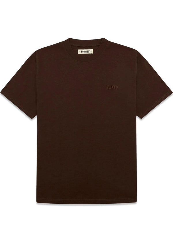 Baine Base tee - Brown-T-shirts-Woodbird-Butler Loftet