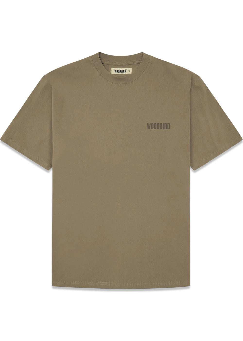 Baine Base tee - Dark Brown-T-shirts-Woodbird-Butler Loftet