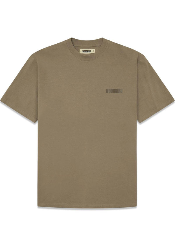 Baine Base tee - Dark Brown-T-shirts-Woodbird-Butler Loftet