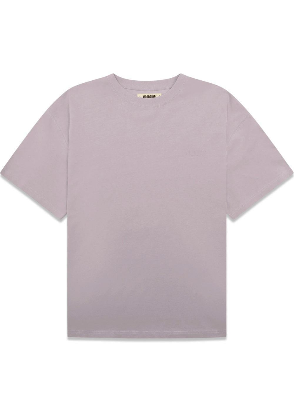 Baine Base tee - Grey-Purple-T-shirts-Woodbird-Butler Loftet