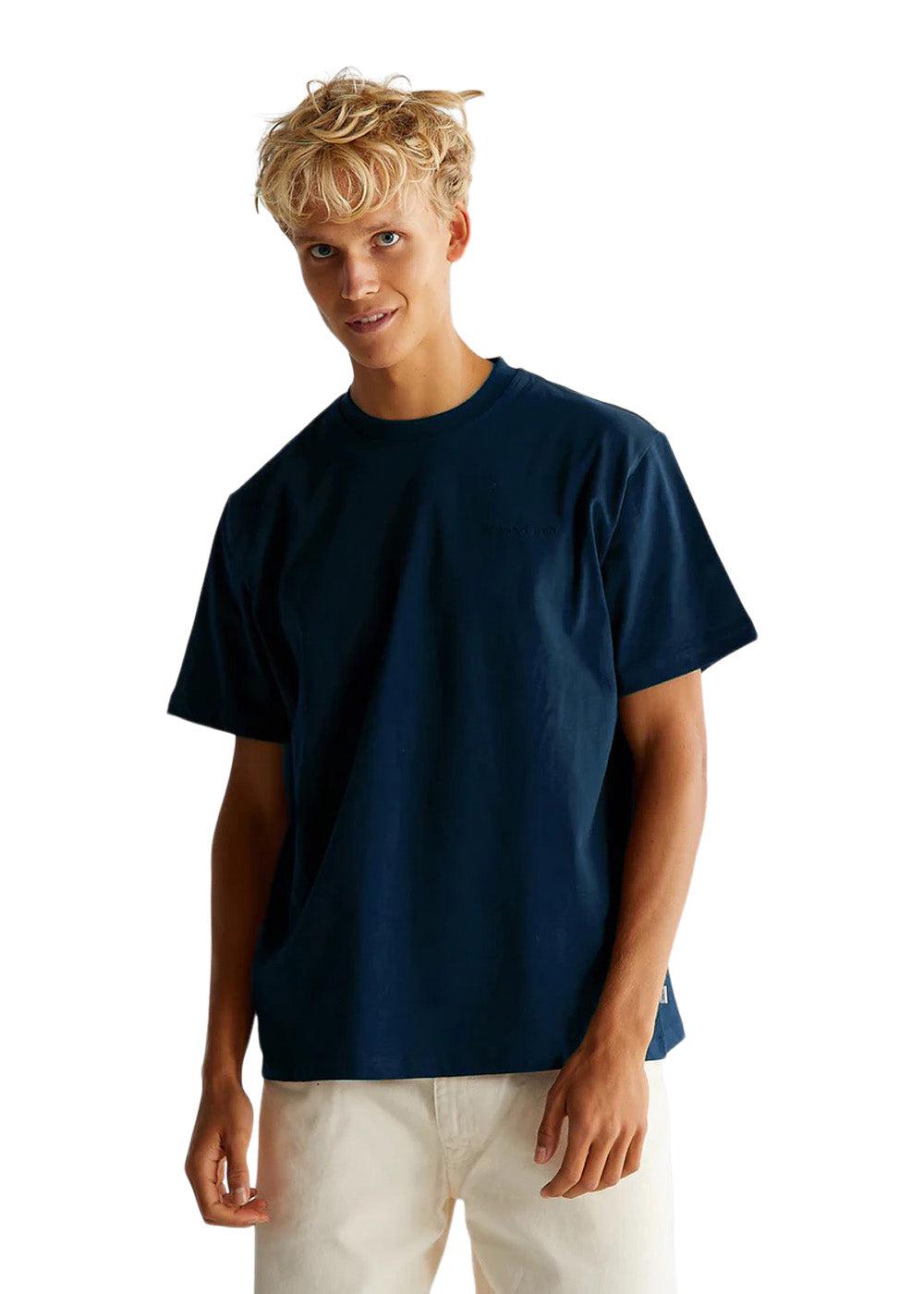 Baine Base tee - Navy-T-shirts-Woodbird-Butler Loftet