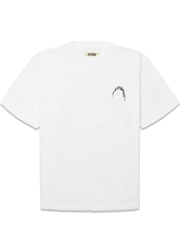 Baine Warp Tee - White-T-shirts-Woodbird-Butler Loftet