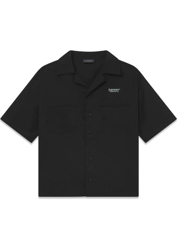 Bakari Short Sleeve Shirt - Black Onyx-Shirts-Bareen-Butler Loftet
